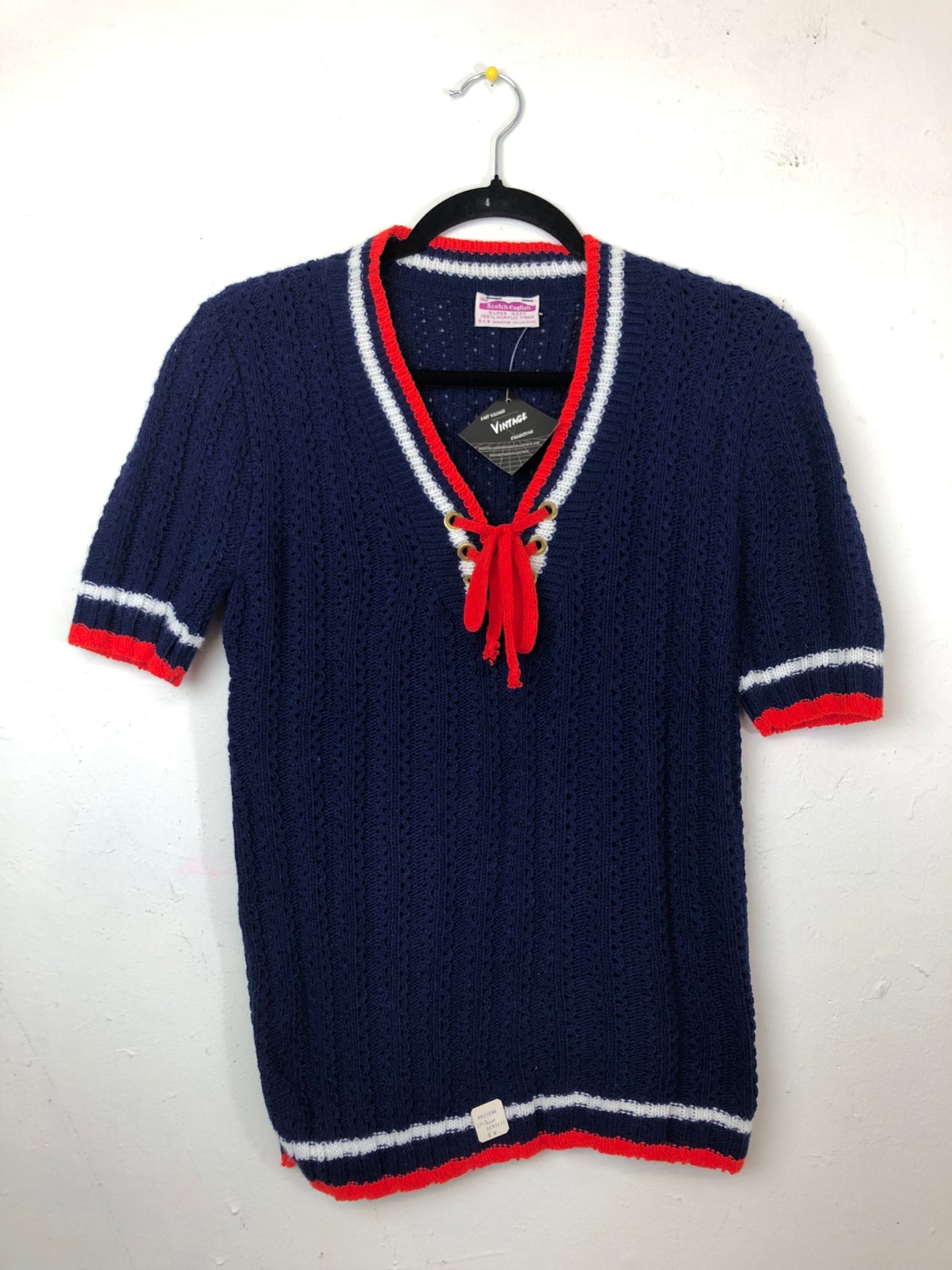 Scotch English Mod Lace Up Sweater