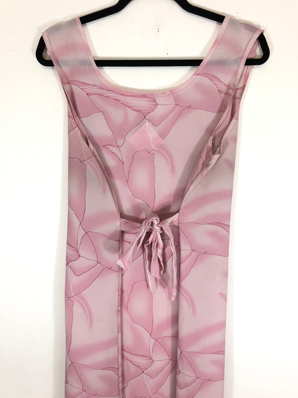 Abstract Pink Flowers Dress
