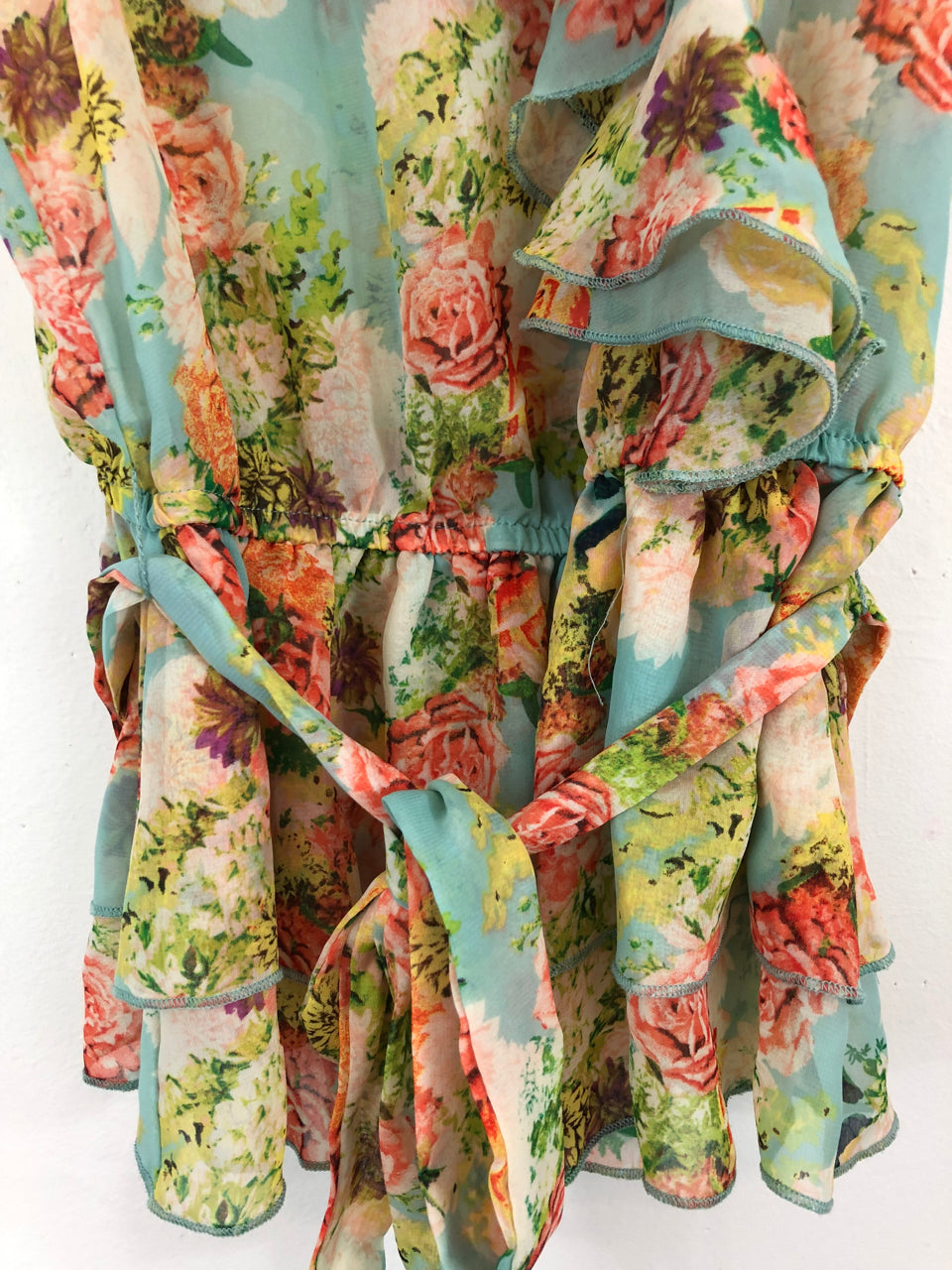 Bongo Floral Ruffle Blouse