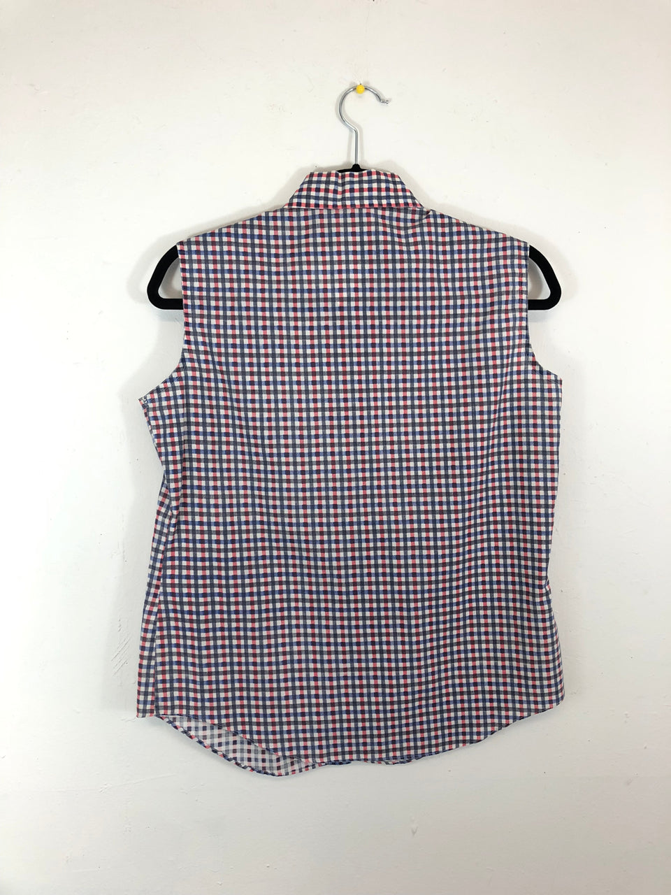 Checkered Permanent Press Sleeveless Top