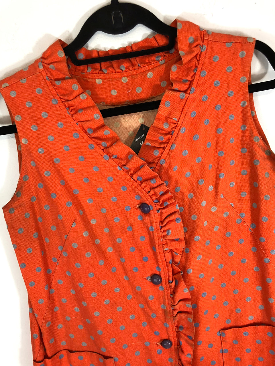 Polka Dotted Ruffle Dress