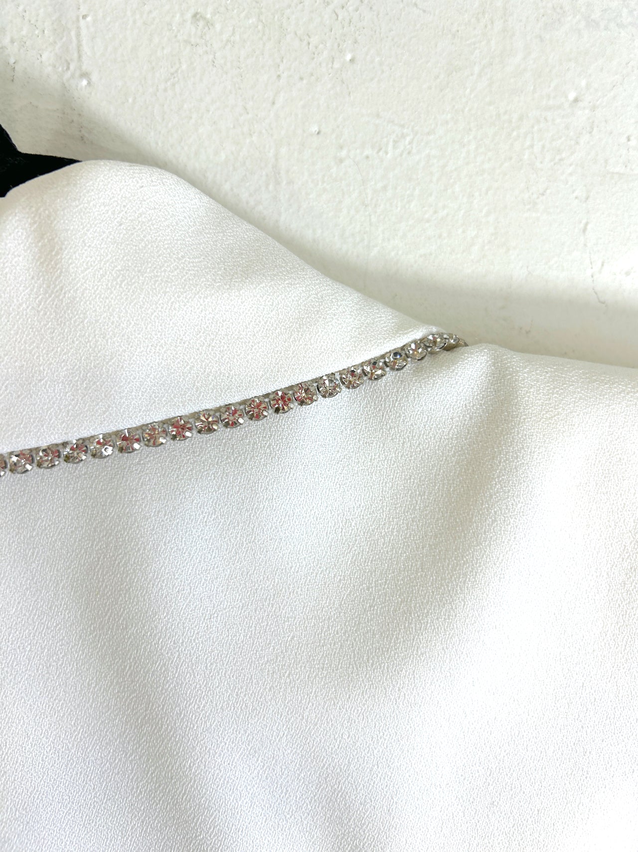 White & Rhinestones Blazer