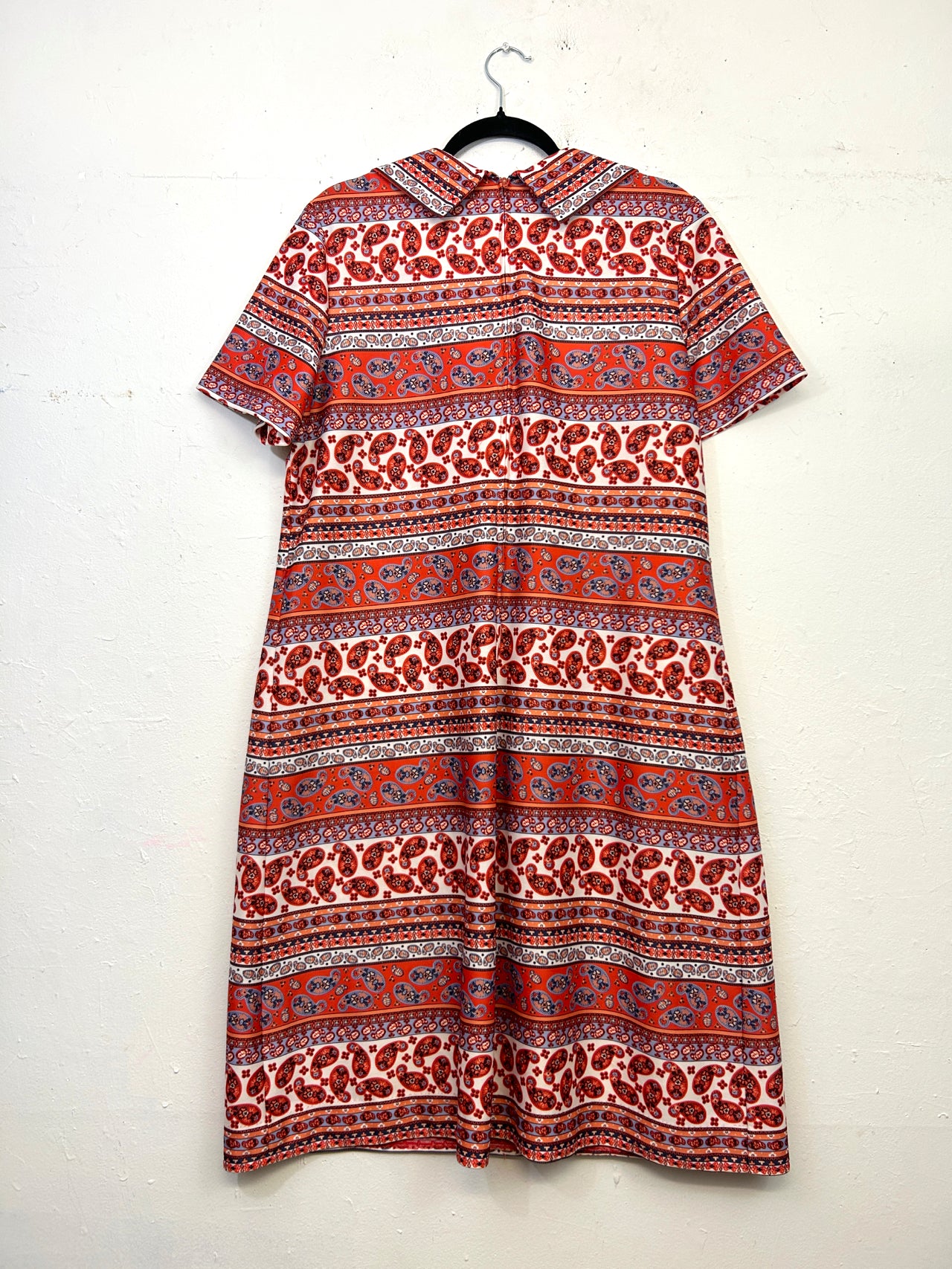 Paisley Print 70s Dress