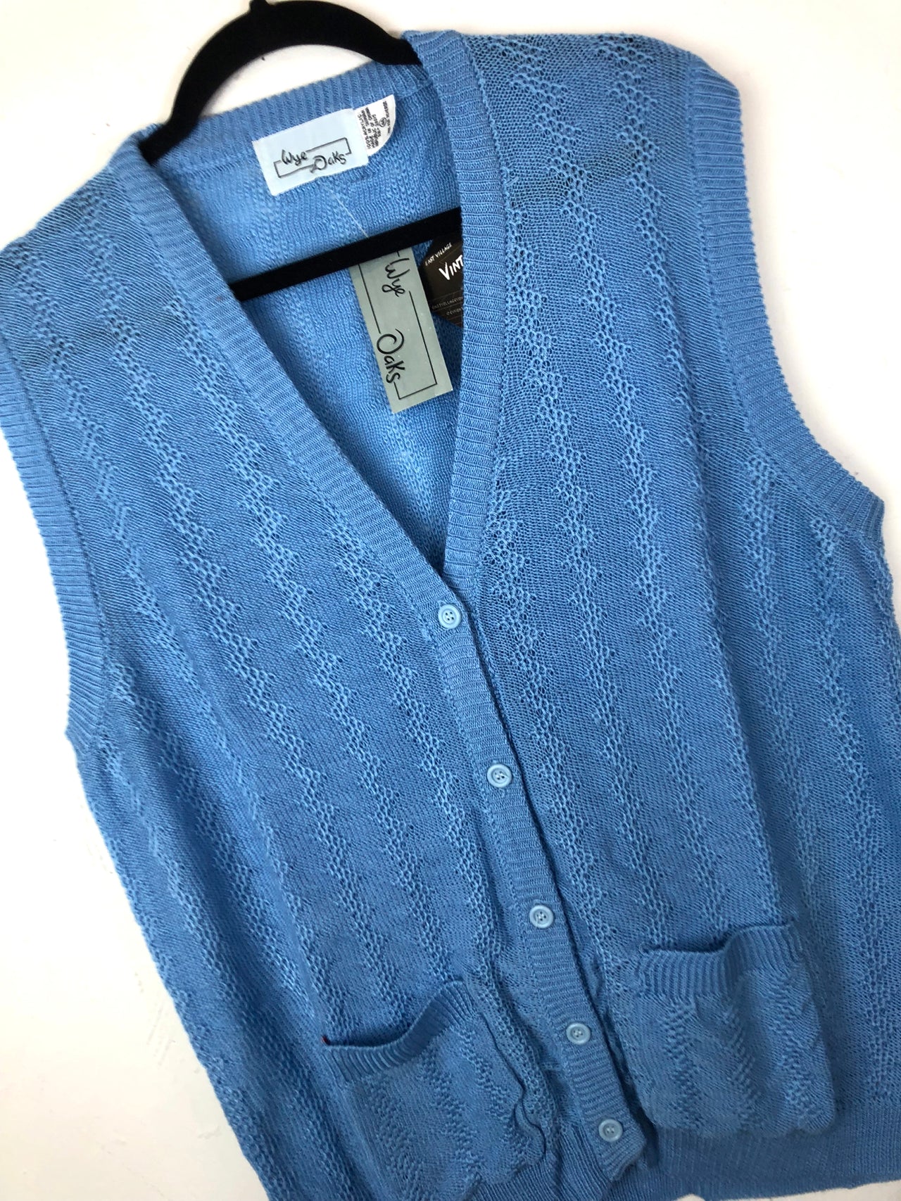 Wye Oaks Sweater Vest - Light Blue (Deadstock)