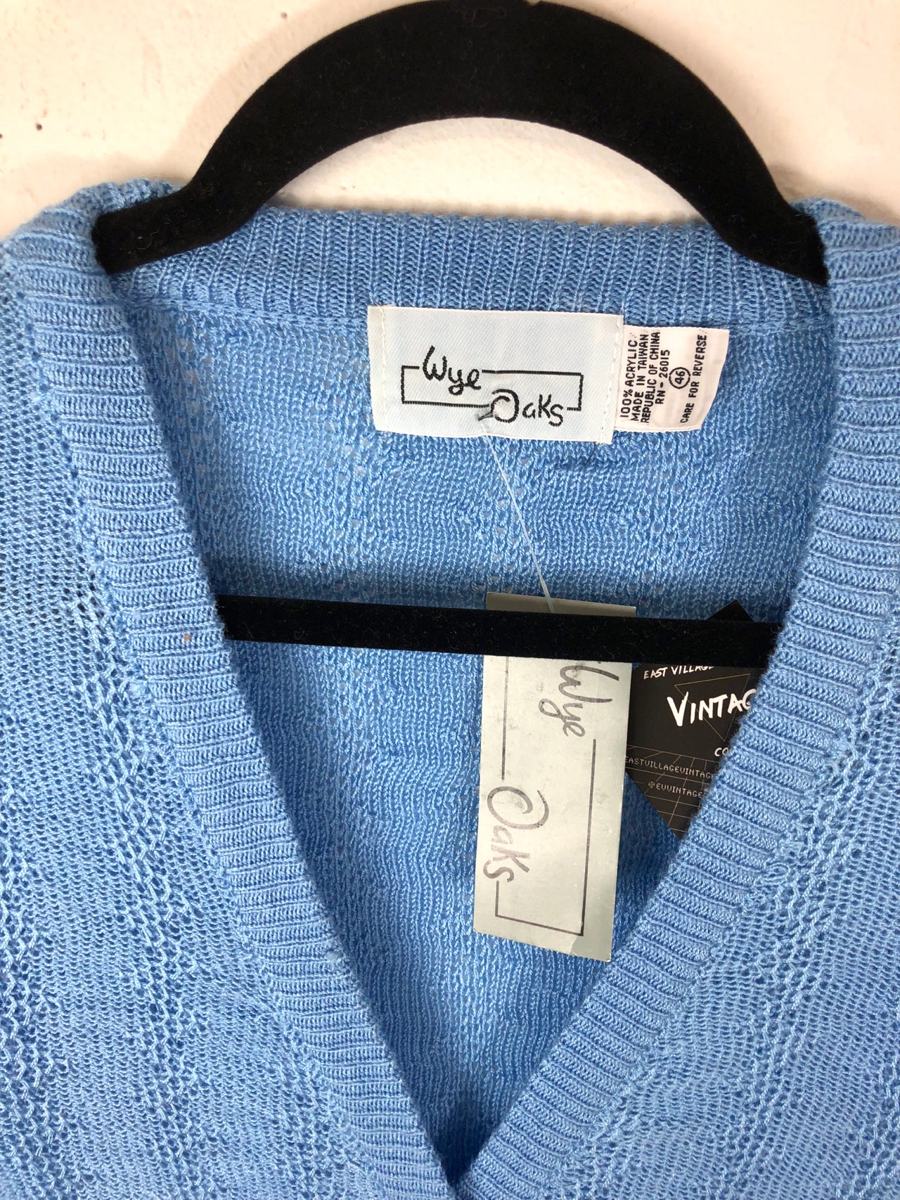 Wye Oaks Sweater Vest - Light Blue (Deadstock)
