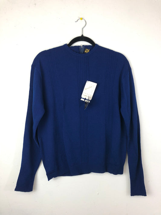 Helen Sue Sweater Top - Navy (Deadstock)