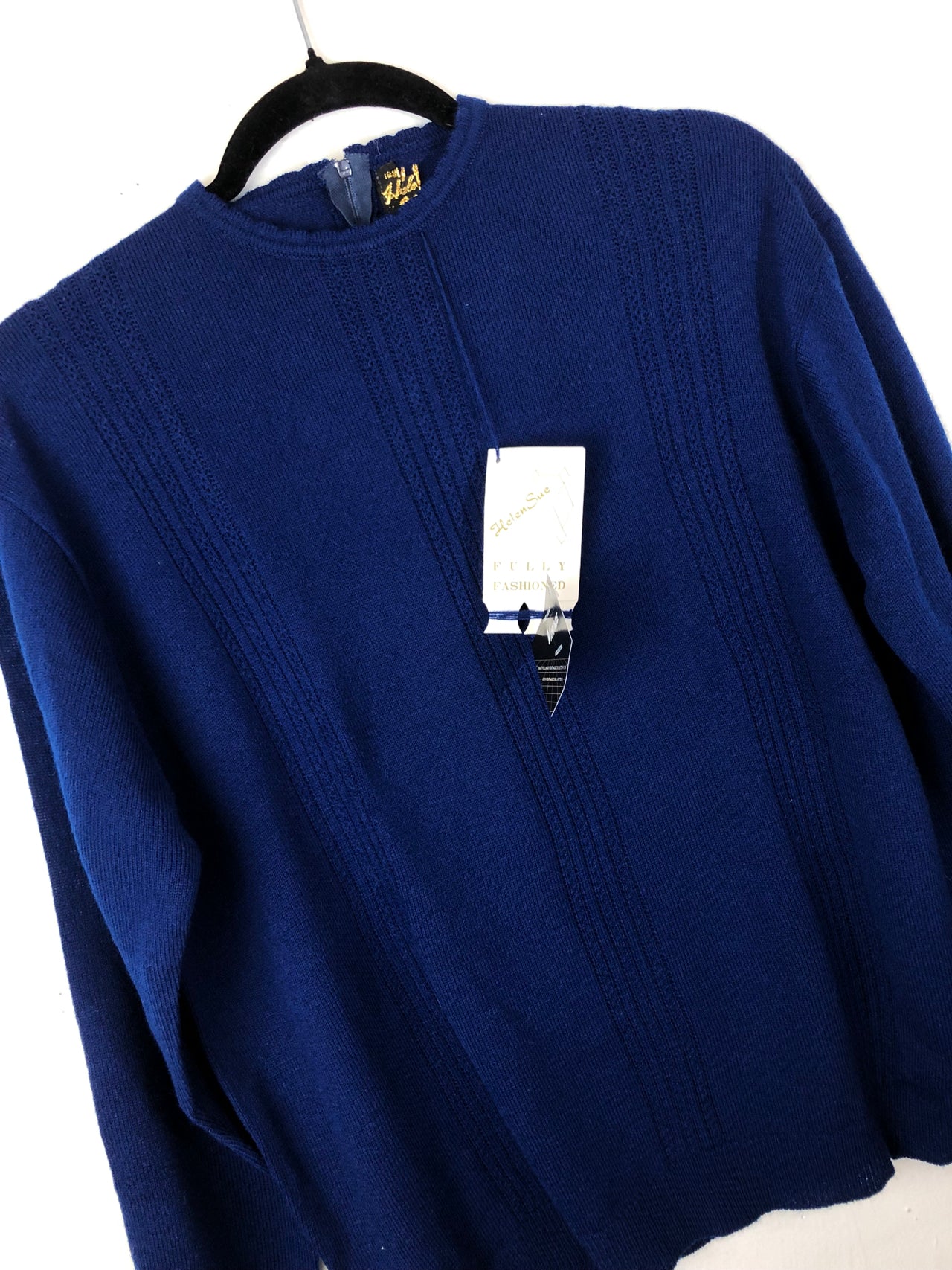 Helen Sue Sweater Top - Navy (Deadstock)