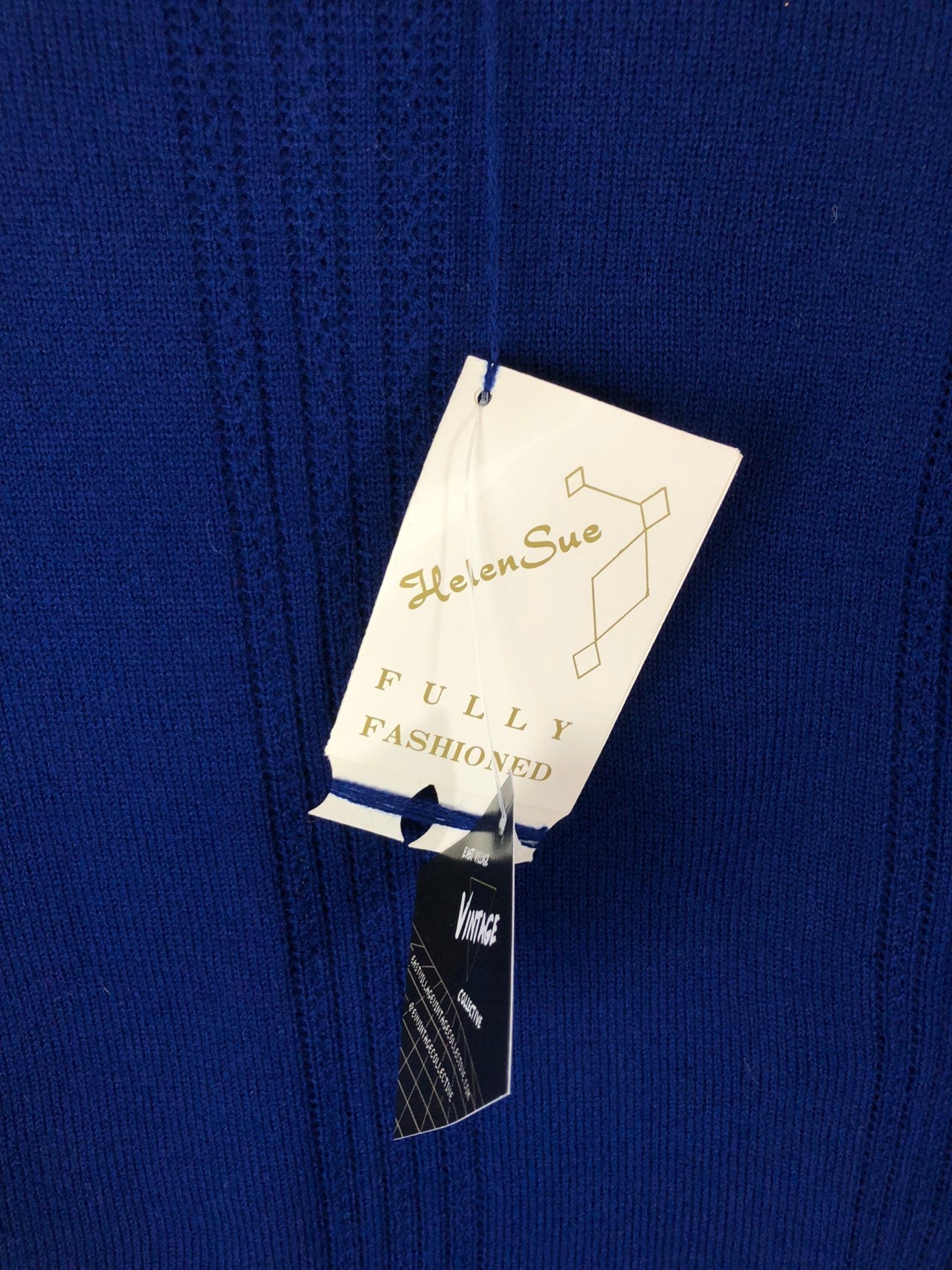 Helen Sue Sweater Top - Navy (Deadstock)