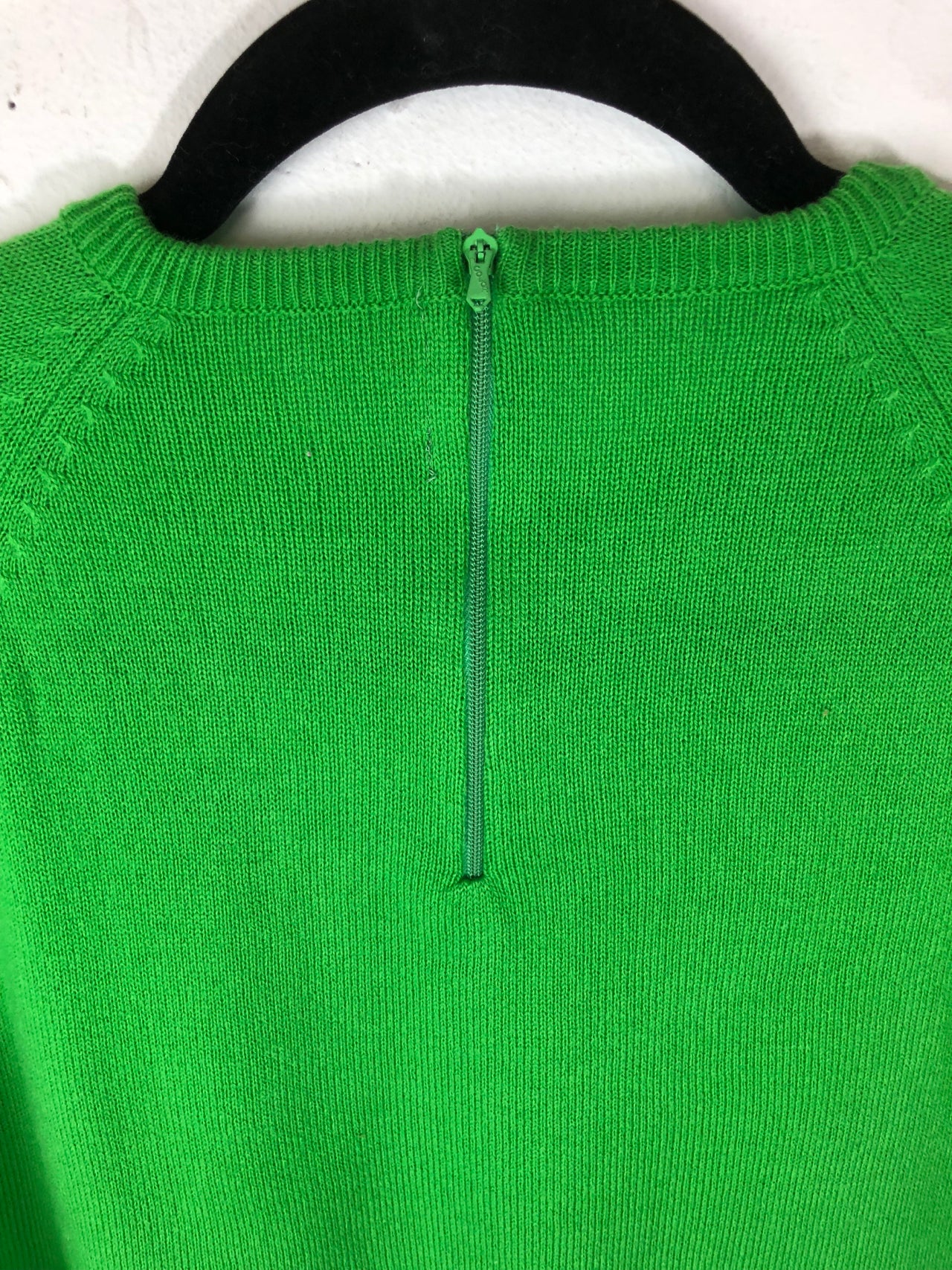 Helen Sue 3/4 Sleeve Sweater Top - Lime Green (Deadstock)