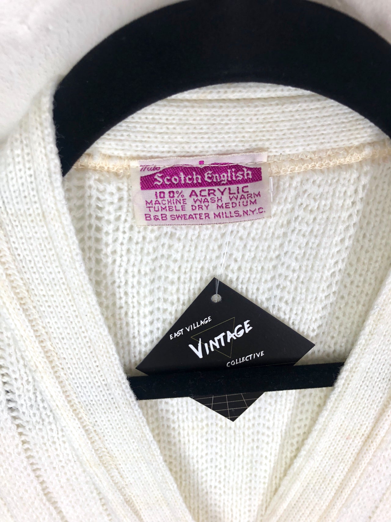 Scotch English Sweater Vest - White (Deadstock)