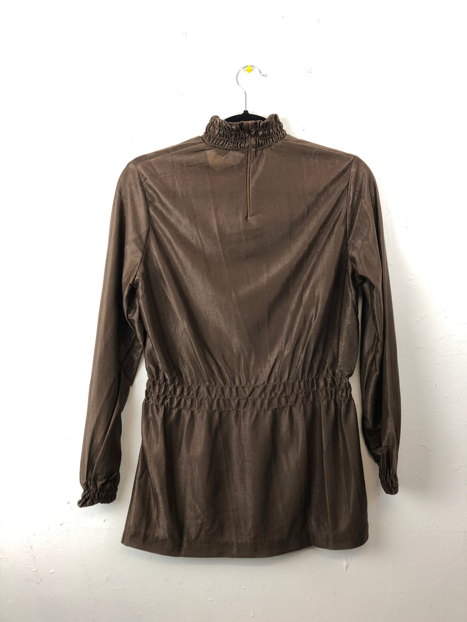 Helen Sue Disco Turtleneck Top - Brown (Deadstock)