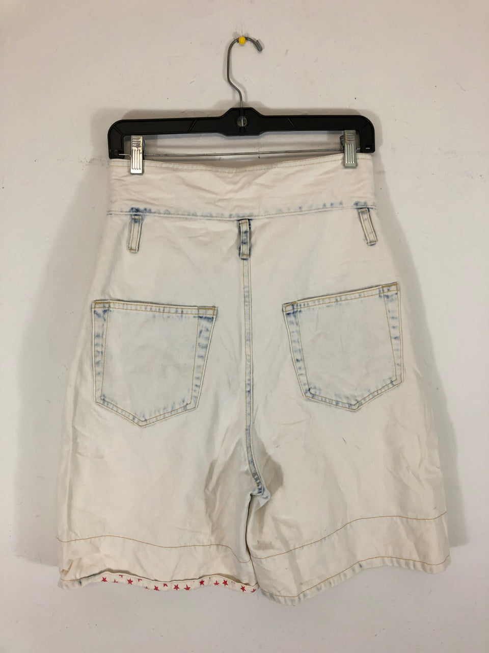 Traffic Denim Star Fold Over Shorts