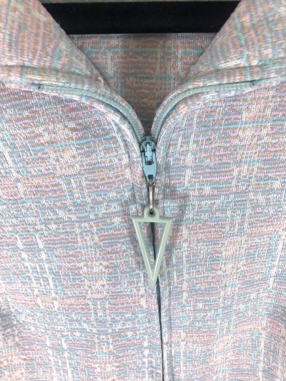 Pastel 70s Zip-Up Dress