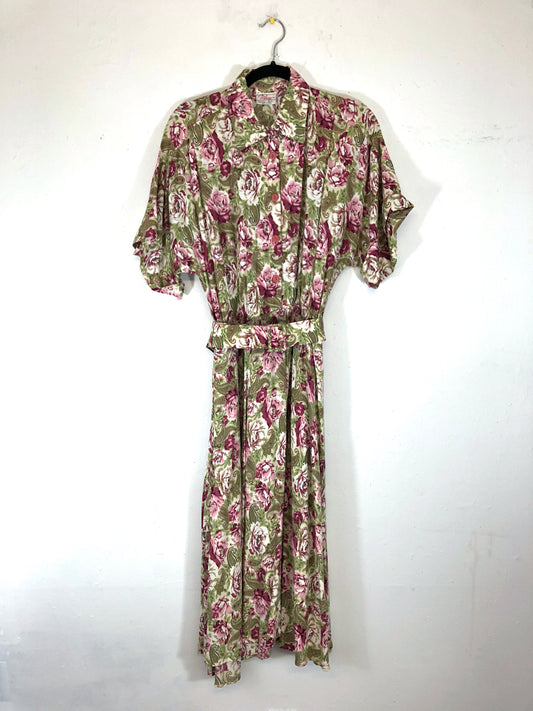 Milanzo Floral Belted Dress