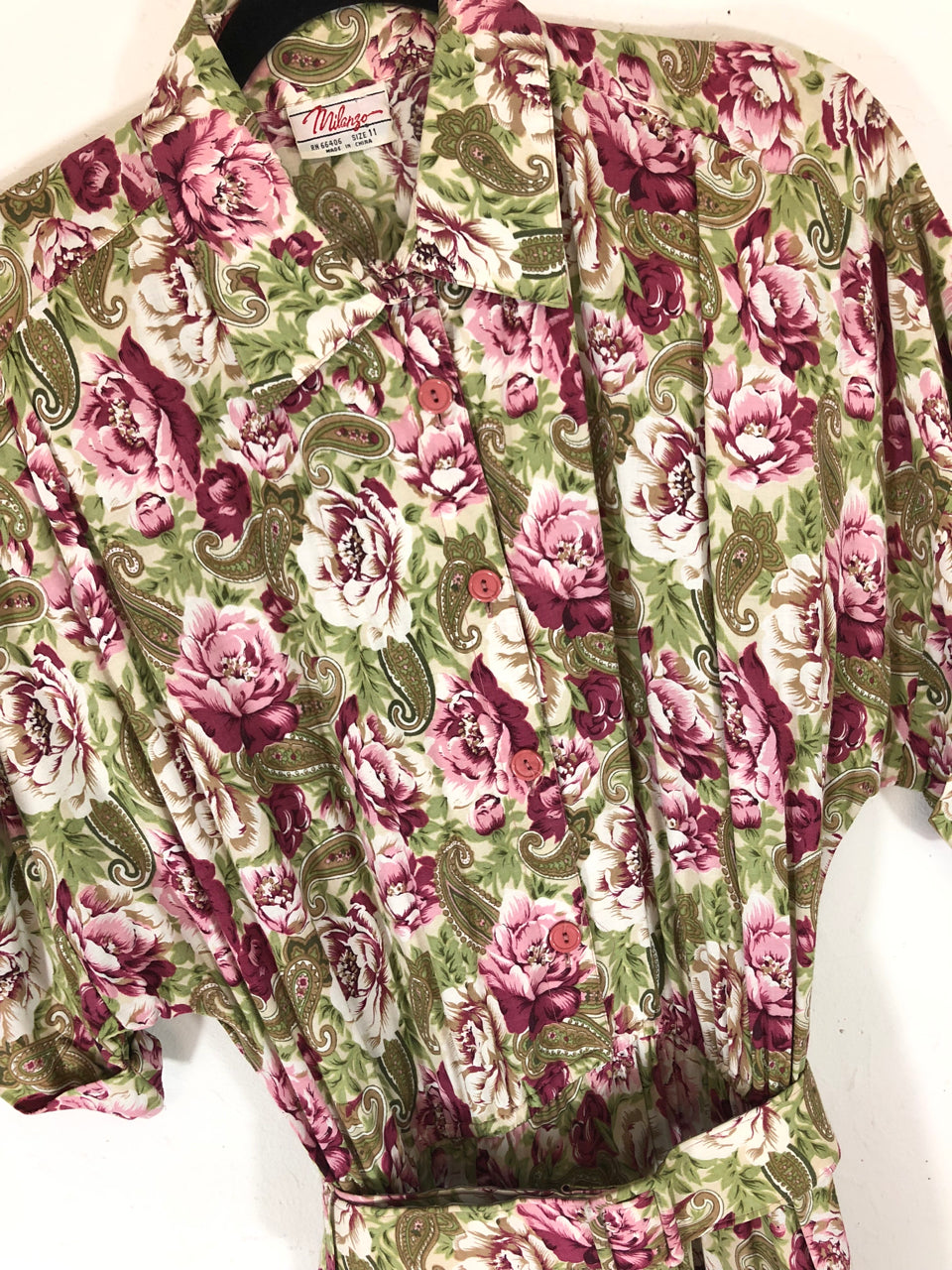 Milanzo Floral Belted Dress