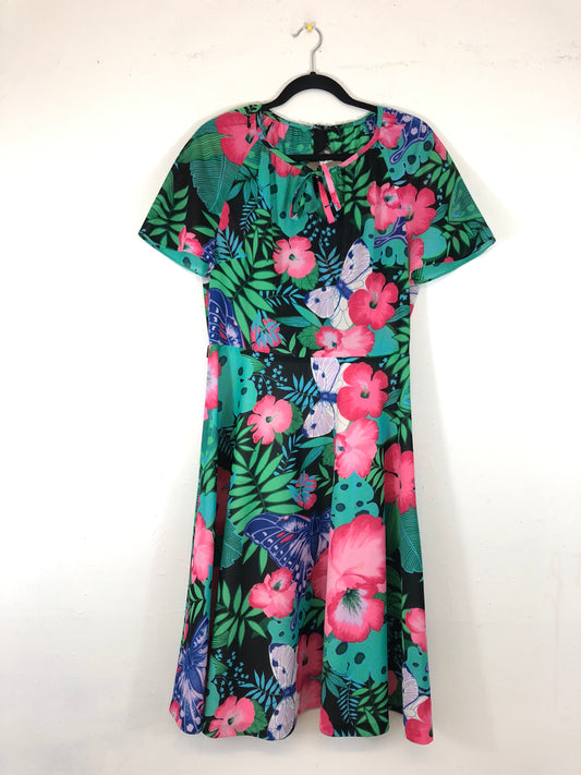 Tropical 70s Dress