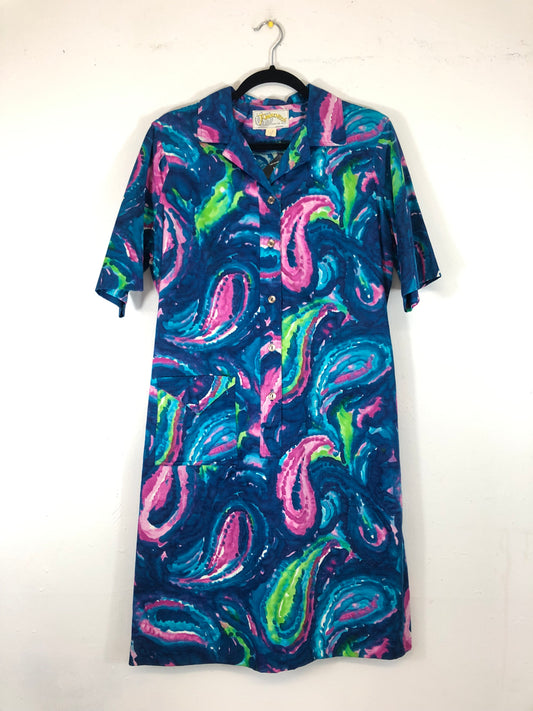 Tubleweeds Watercolor Paisley Pocket Dress