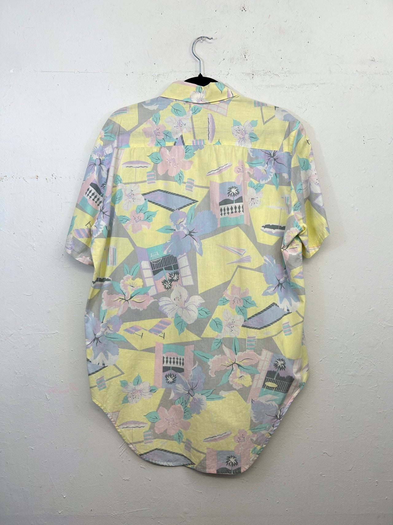 Palmetto's Short-Sleeved Button Up Top