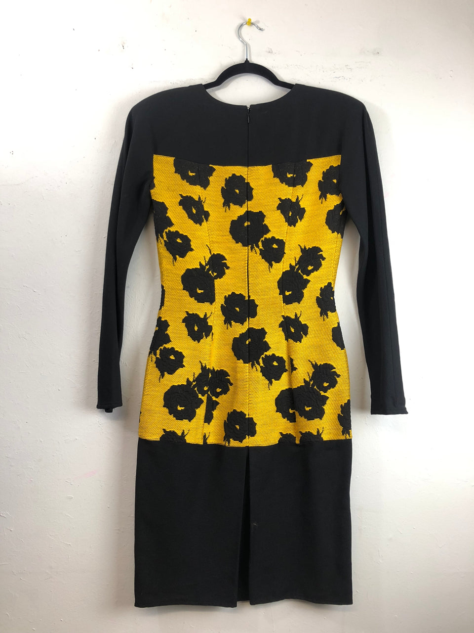 Yeohlee Yellow & Black Floral Dress
