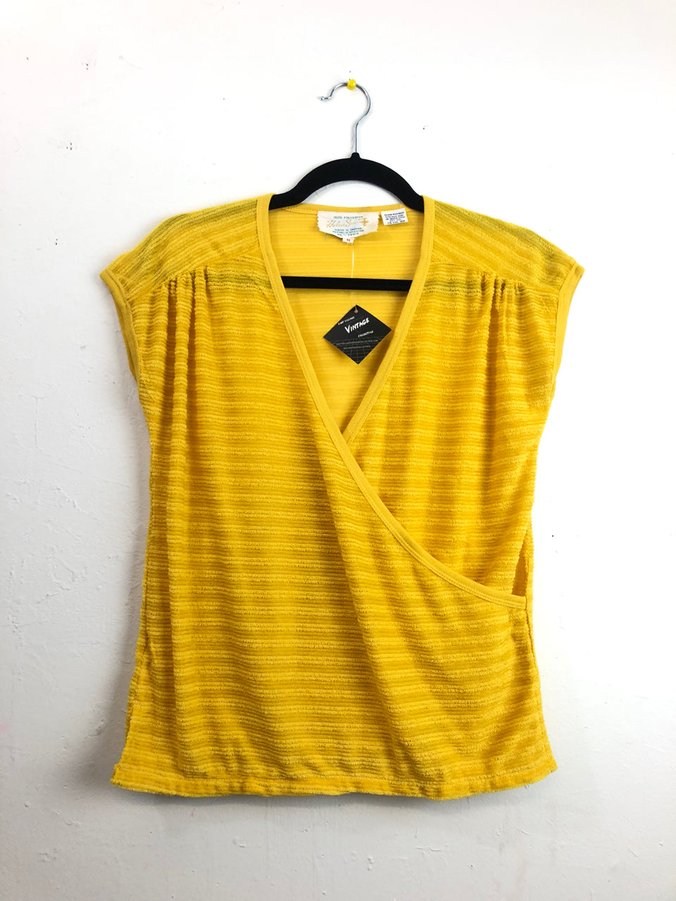 Helen Sue Yellow Terrycloth Top - Yellow (Deadstock)