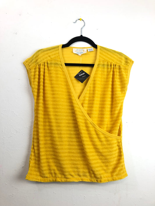 Helen Sue Yellow Terrycloth Top - Yellow (Deadstock)