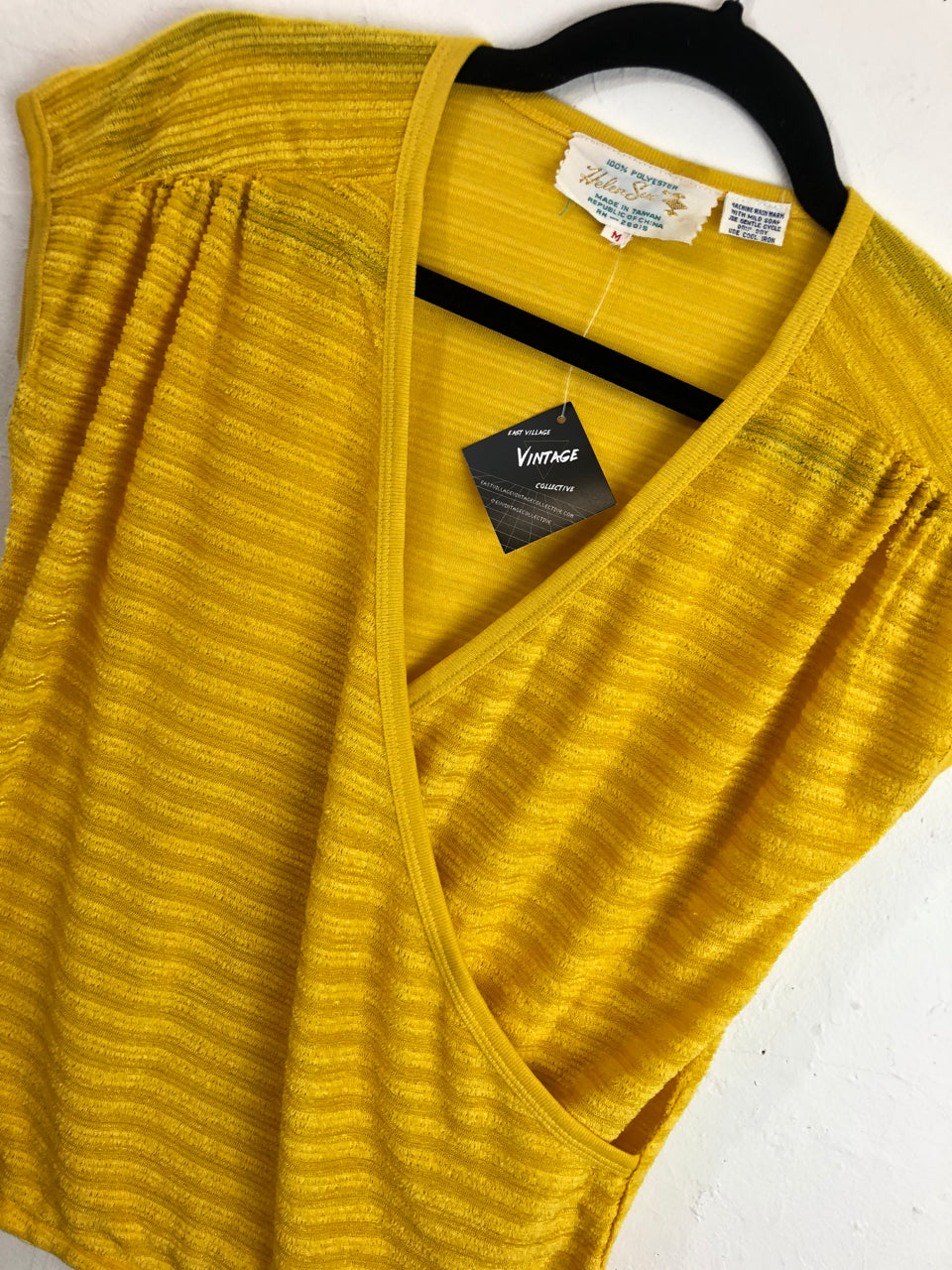 Helen Sue Yellow Terrycloth Top - Yellow (Deadstock)