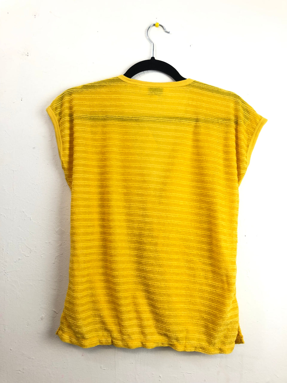 Helen Sue Yellow Terrycloth Top - Yellow (Deadstock)