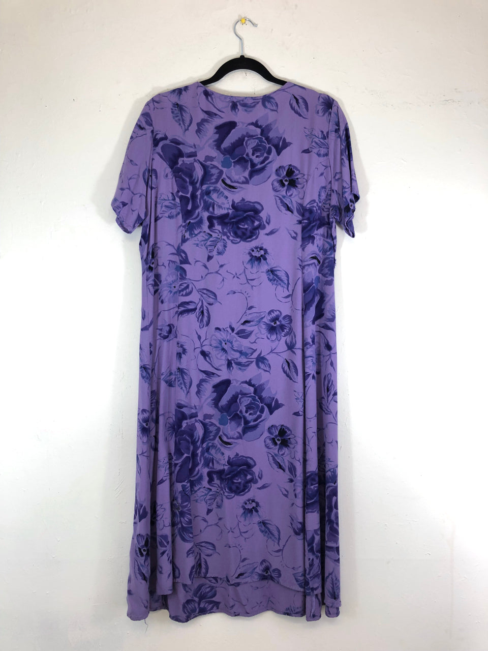 Purple Floral 90s Dress