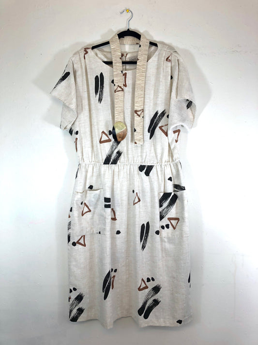 MacLane Belted 80s Dress