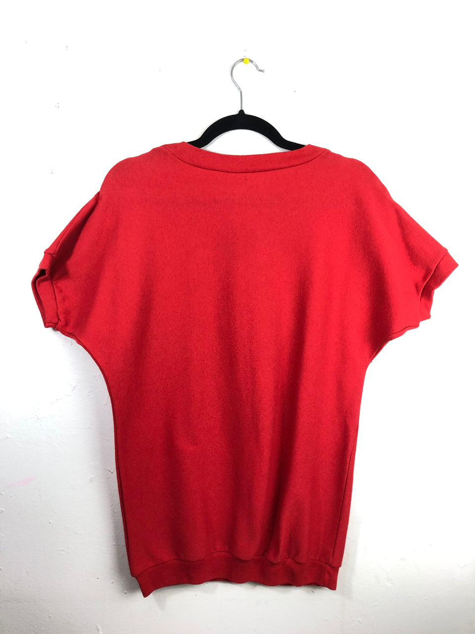 Red Glitter Flowers Top