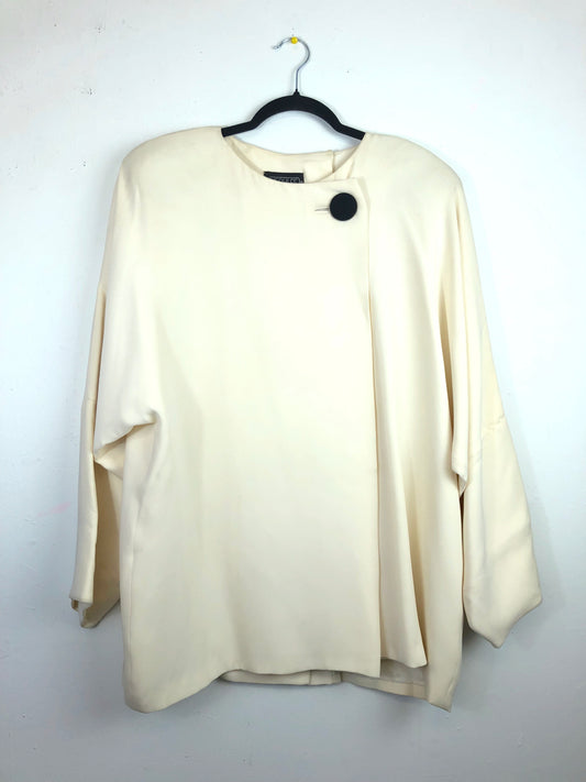 Yeohlee White w/Black Buttons Artist's Coat