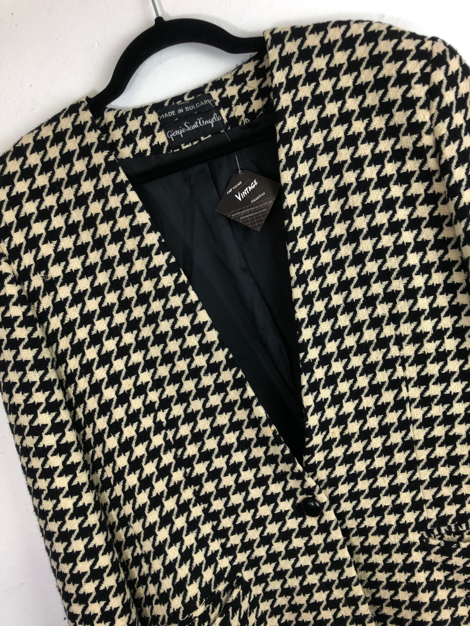 Giorgio Sant'Angelo Checkered Wool Jacket