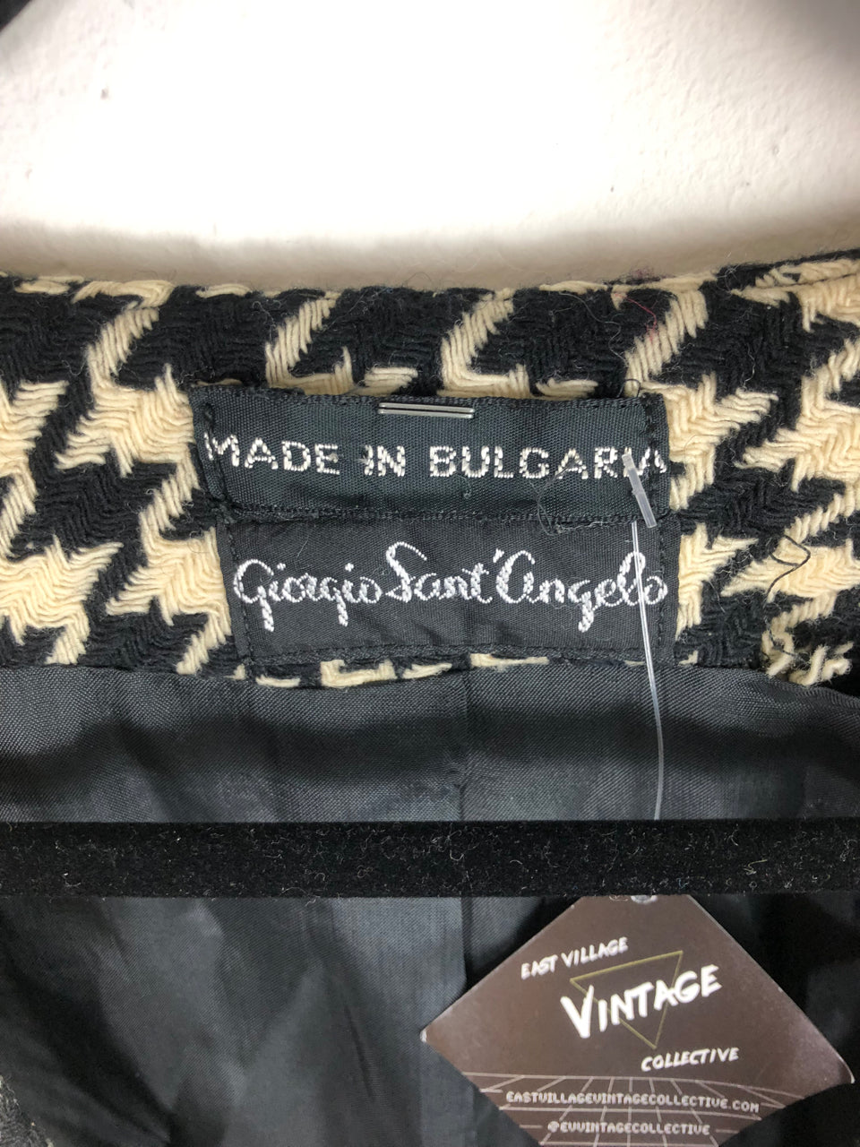 Giorgio Sant'Angelo Checkered Wool Jacket