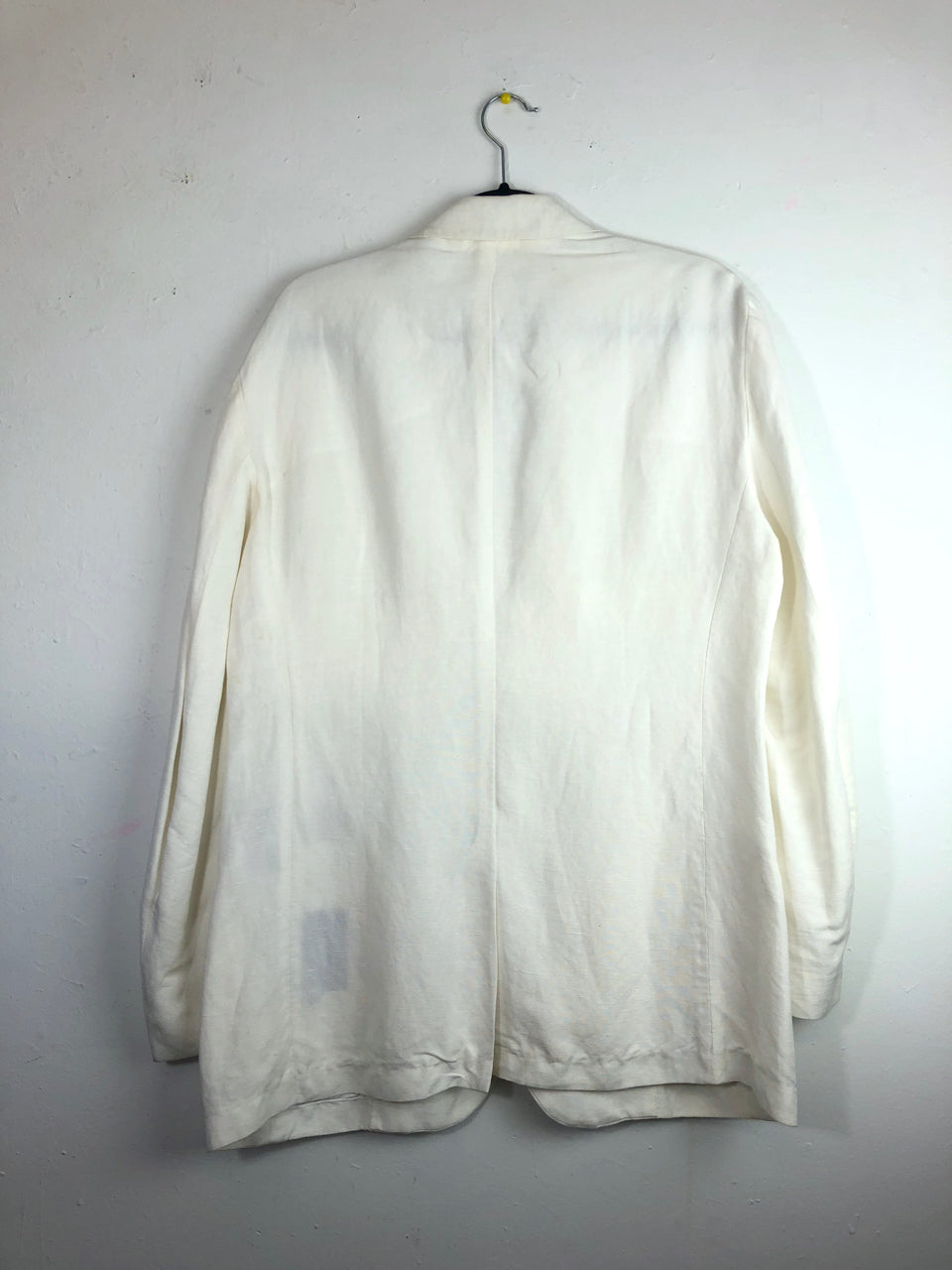 Armani White Linen Blazer