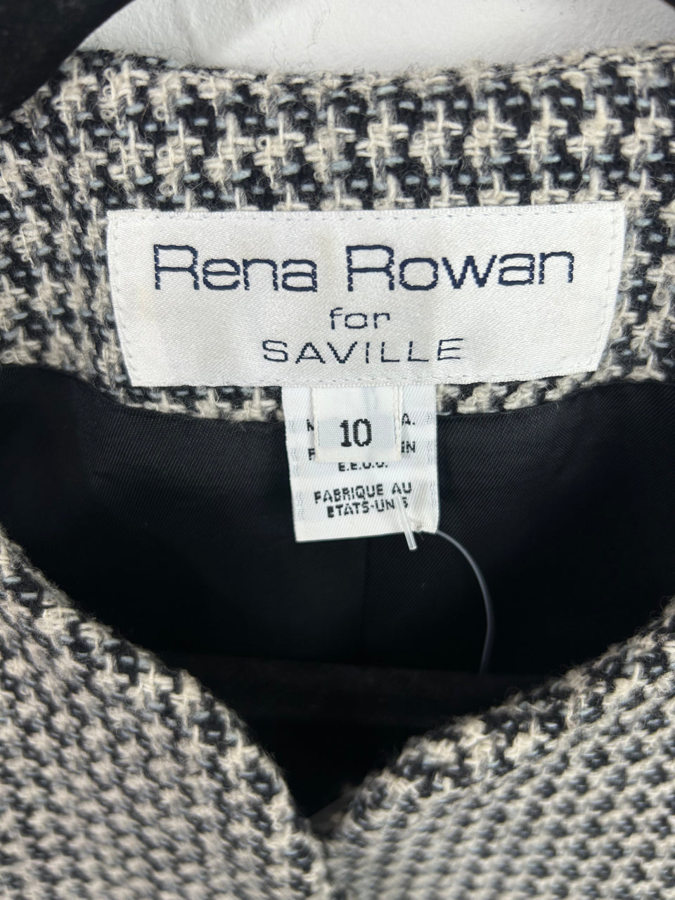 Rena Rowan for Saville Checkered Jacket