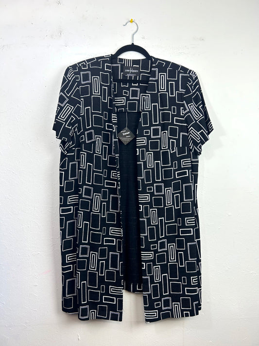 John Roberts Geo Short-Sleeved Duster Jacket