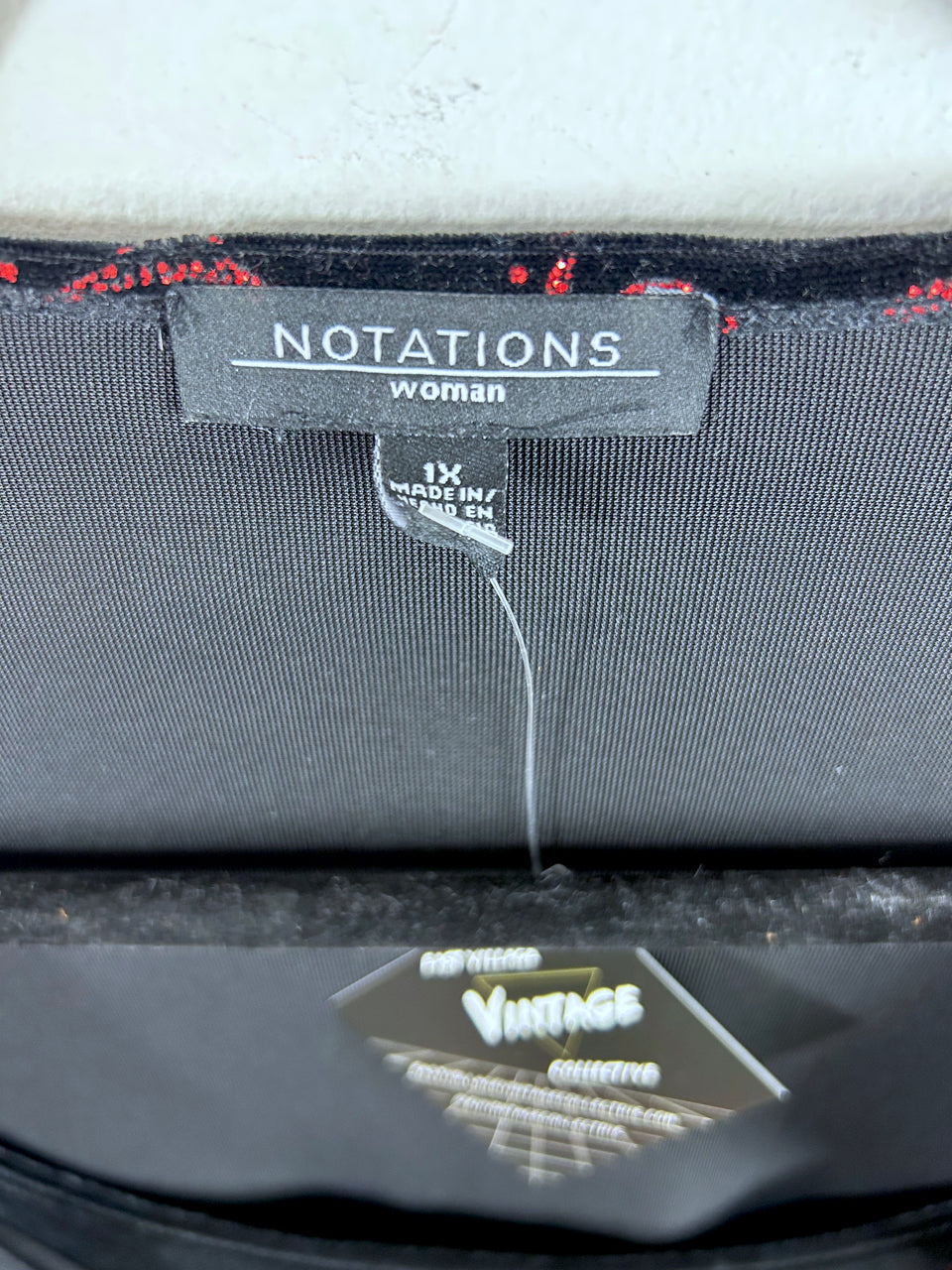 Notations Woman Velvet Glitter Blouse