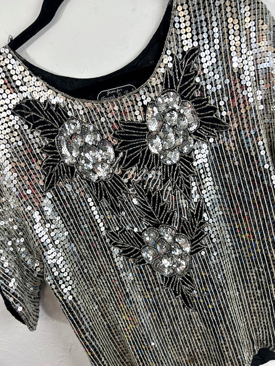 Jean for Joseph Le Bon 70s Silver Sequin Top