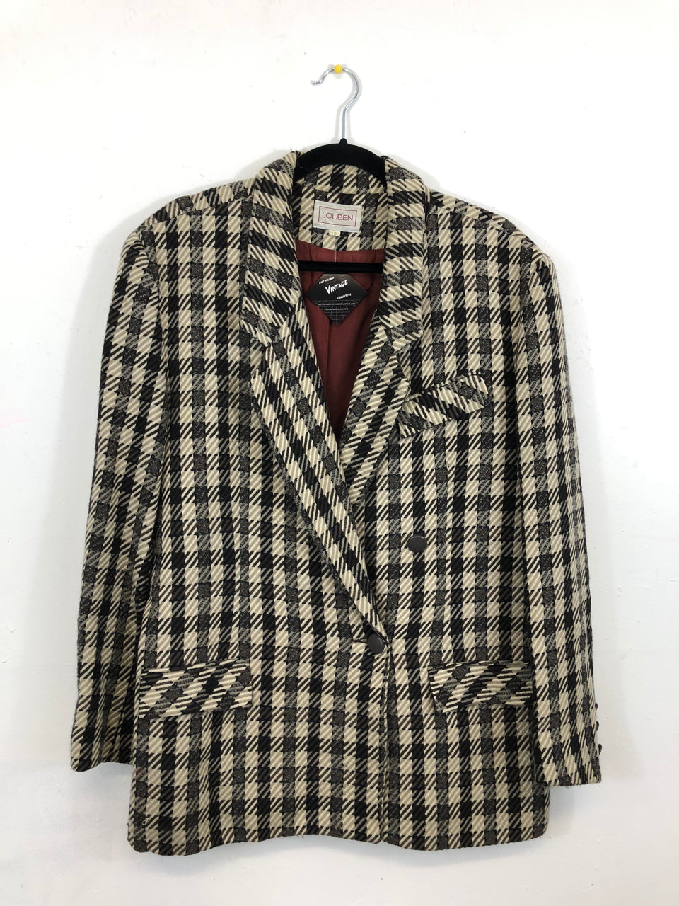 Louben Checkered Blazer