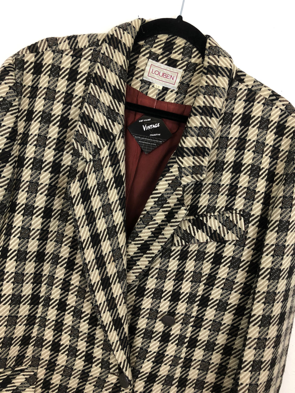 Louben Checkered Blazer