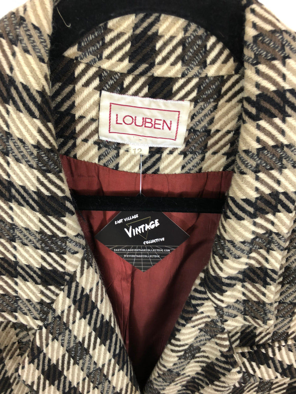 Louben Checkered Blazer