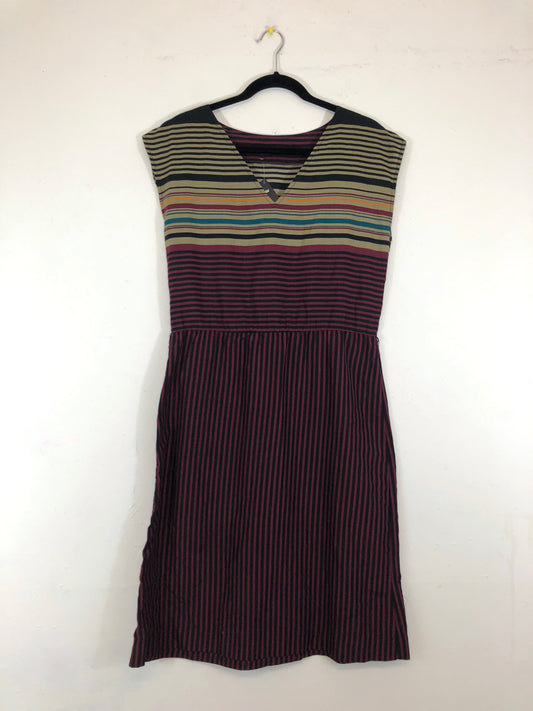 Striped 80s Dress