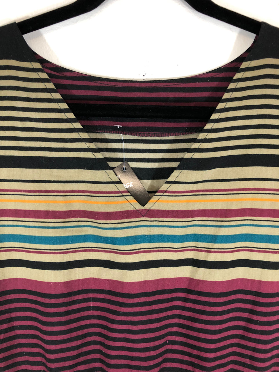 Striped 80s Dress