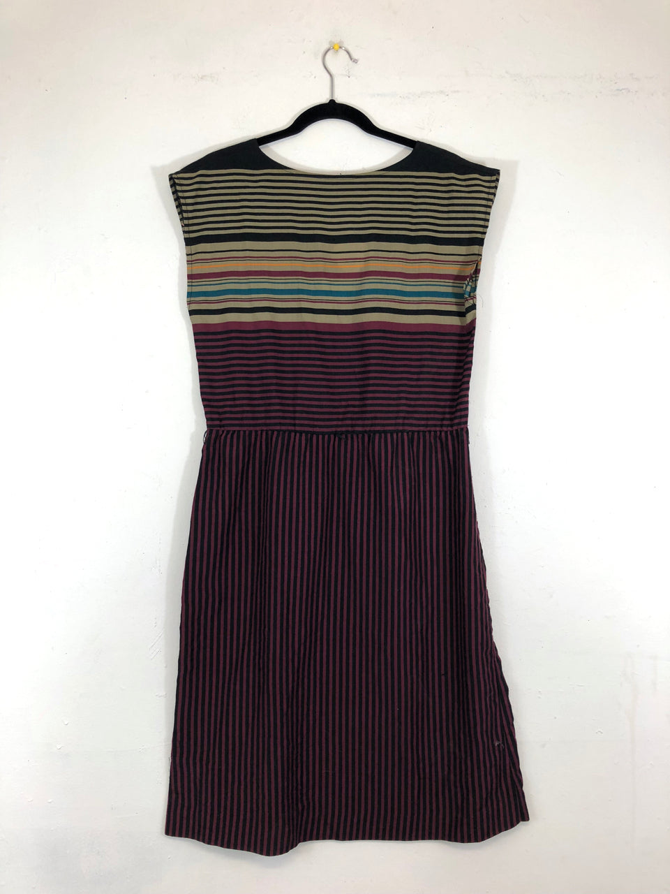 Striped 80s Dress