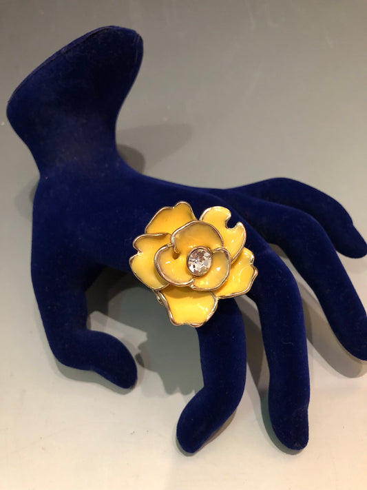 Yellow Flower Ring