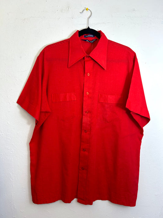 Red Van Heusen Button Up Shirt