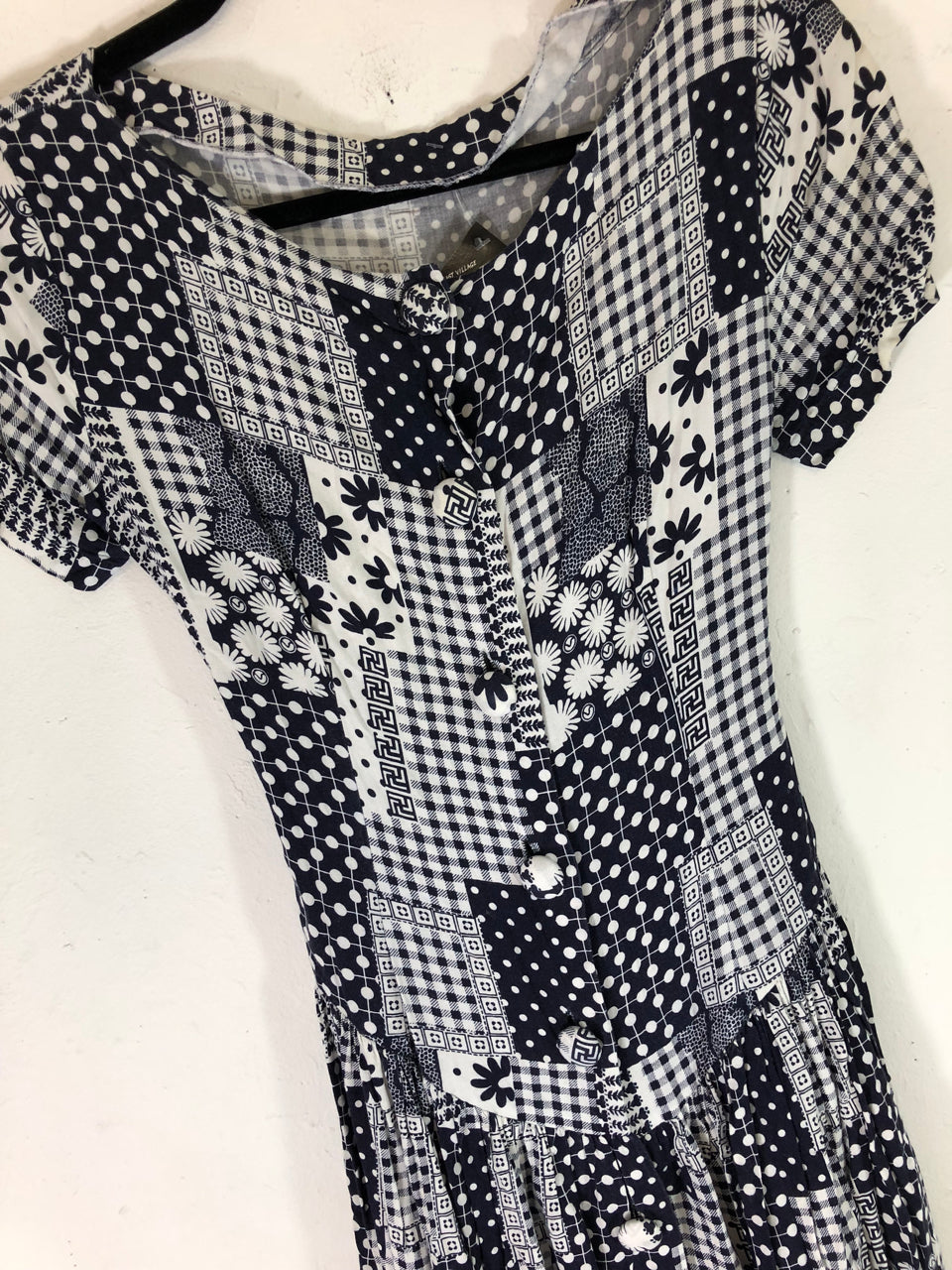Patchwork Print Dress