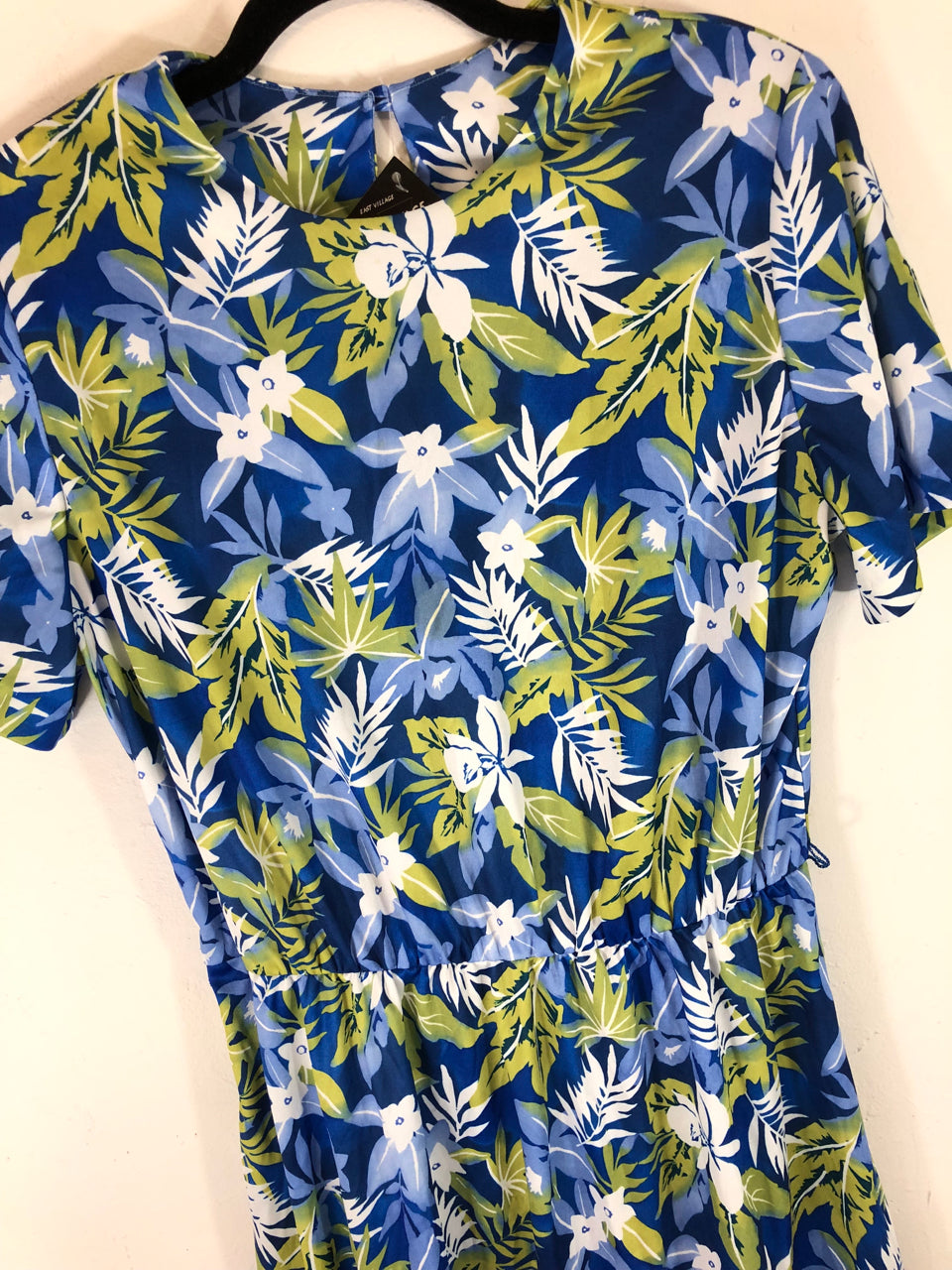 80s Tropical Printed Dress