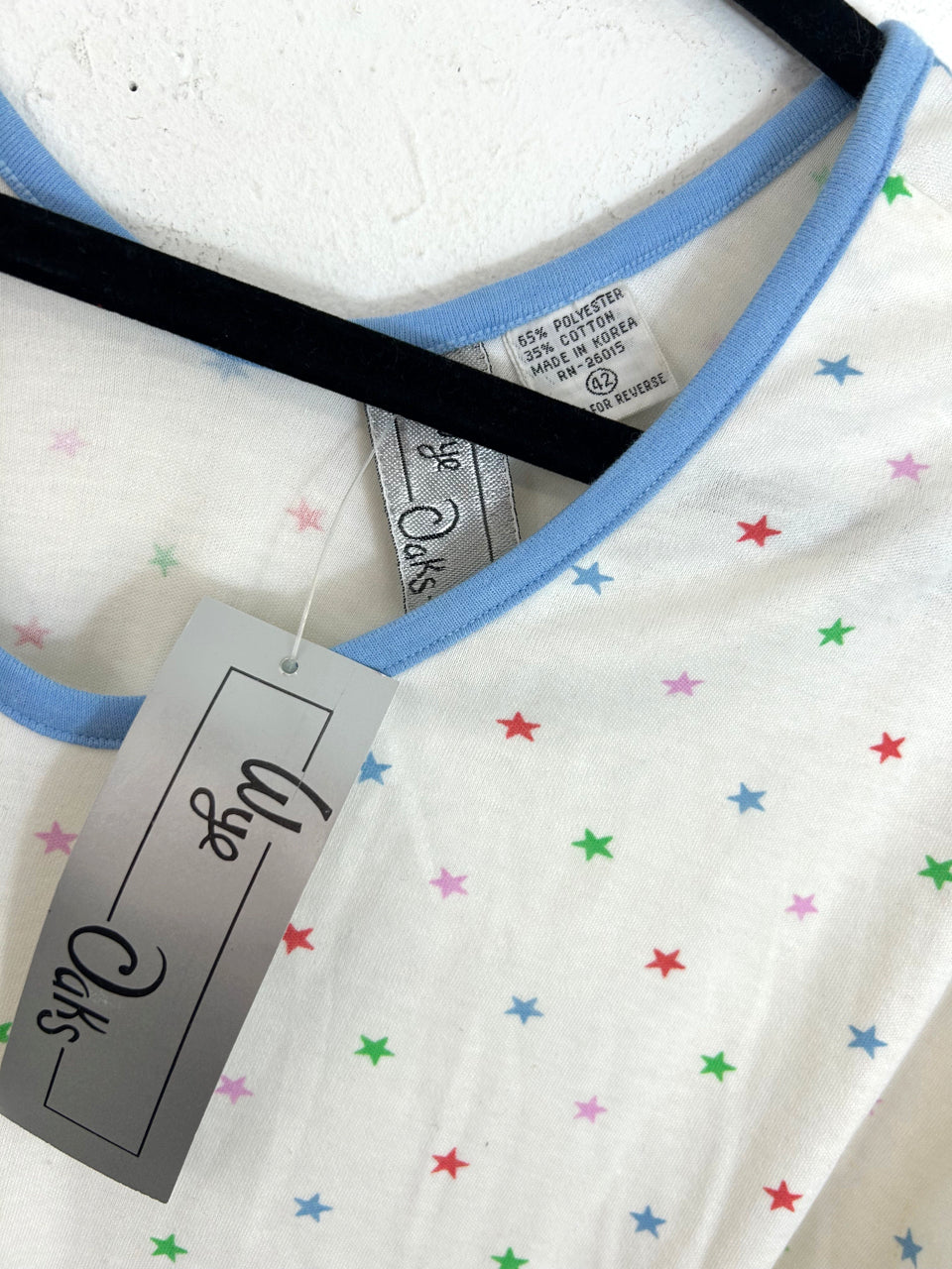 Wye Oaks Stars Top - Blue (Deadstock)