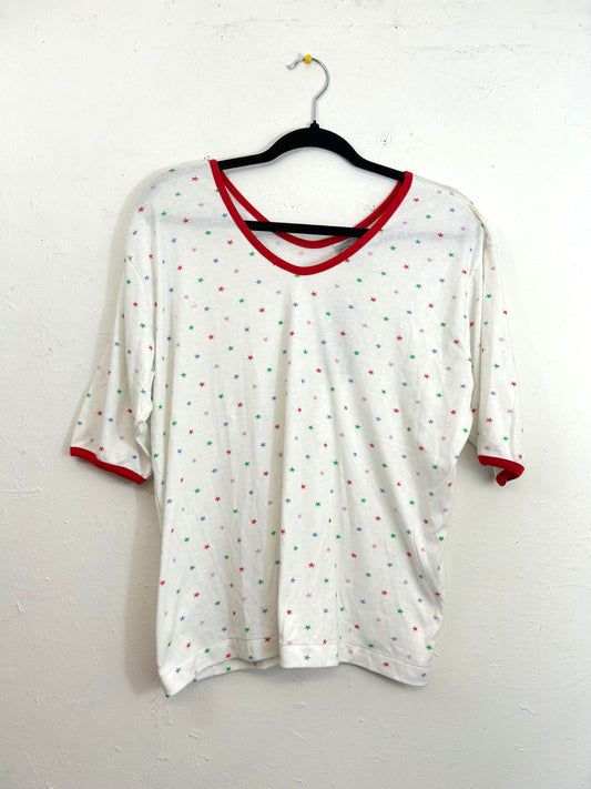 Wye Oaks Stars Top - Red (Deadstock)